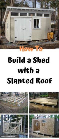 how to build a shed with a slanted roof