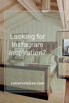 a bedroom with white walls and wood floors is featured in the article looking for instagram inspiration?