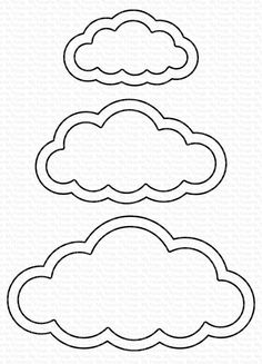 a cloud shaped outline for a card