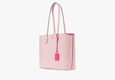 Kate Spade Aesthetic, Kate Spade Laptop Bag, Tote Bags For College, Girl Heaven, Pink Kate Spade, Work Tote Bag, Designer Tote Bags, Kate Spade Totes, College Bags