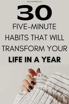 30 five-minutes are truly all you need to see where you stand with your overall personal growth and self-improvement. Building Routines, Life In A Year, How To Believe, Life Changing Habits, Life Habits, Growth Motivation, Personal Growth Motivation, Personal Improvement, Changing Habits