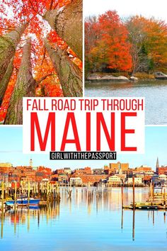 The Ultimate Fall Maine Road Trip + Secret Expert Tips Maine Honeymoon Fall, Fall Road Trips East Coast, Maine In November, Boston To Maine Road Trip, Maine Fall Vacation, Maine Itinerary, Maine Roadtrip, Places To Visit In Maine, Coastal Road Trip