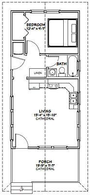 the floor plan for a small house