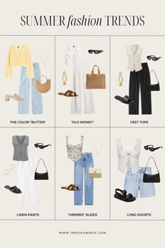 summer fashion trends Trends Summer 2023, Summer Wardrobe Capsule, Summer 2023 Trends, Feminine Style Casual, Minimalist Wardrobe Capsule, Personal Fashion Stylist, 2023 Fashion Trends, European Summer Outfits