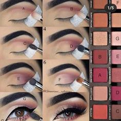 Makijaż Smokey Eye, Homecoming Makeup Looks, Make Up Looks, Eyeshadow Tutorial, Eye Shadow Palette, Eye Make, Smokey Eye Makeup