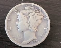 an image of a silver coin on a table