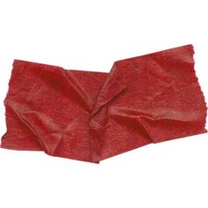 a red piece of cloth on a white background