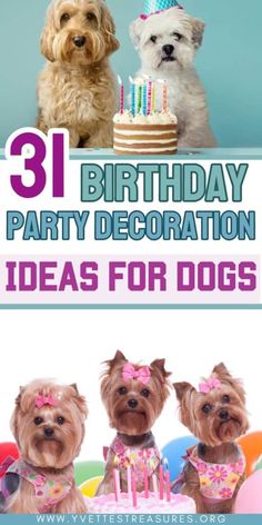 Dog Birthday Party Decoration Ideas Dog Birthday Decorations Diy, Dogs First Birthday Party Ideas, Doggy Birthday Party Ideas Decoration, Dog Birthday Decoration Ideas, Dog Birthday Ideas Decorations, Birthday For Dogs Ideas, Goldendoodle Birthday Party, Dog Pawty Cute Ideas, Dog Birthday Party Ideas Diy