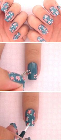 Dotting Tool, Floral Nail Art, Trendy Nail Art, Colorful Nail Designs, Trendy Nail Design, Flower Nail Art, Short Nail Designs, Gel Nail Designs, Nail Designs Spring