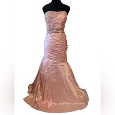 Nwt Prom Homecoming Party Mermaid Style Dress With Side Zipper And Corset On Back. Color: Light Pink Size:L Mermaid Style Dress, Homecoming Party, Mermaid Style, Mermaid Fashion, Prom Party, Mermaid Dress, Style Dress, Color Light, Cute Dresses