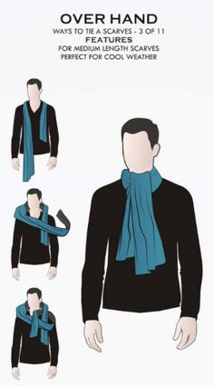 Muffler Outfit Men Casual, Mens Scarf Fashion, Bhai Bhai, Ways To Tie A Scarf, Wearing Scarves, Real Men Real Style, Fashion Infographic, Wear A Scarf