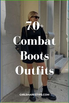 Discover 70+ cute and trendy baddie combat boots outfits for women. From casual jeans to classy skirts and dresses, these looks are perfect for spring, summer, fall, and winter. Featuring all black, Dr. Martens, white, black, and brown combat boots, Mini Dress Combat Boots Outfit, Edgy And Feminine Outfits, Concert Outfit With Combat Boots, Glitter Combat Boots Outfit, Combat Boots Concert Outfit, Doc Martens Boots Outfit Summer, Feminine Baddie Outfits, Skirts With Combat Boots, What To Wear With Combat Boots