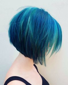 My mermaid hair Short Blue Hair Bob, Short Mermaid Hair, Pixie Color, Short Blue Hair, Wild Hair Color, Cute Hair Colors, Hair Bob, Hair Color For Women, Wild Hair