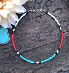 Making Beaded Necklaces, Western Beaded Necklace, Western Jewelry Necklace, Rodeo Jewelry, Western Bracelets, Seed Bead Choker, Bead Choker Necklace, Country Jewelry, Bead Choker