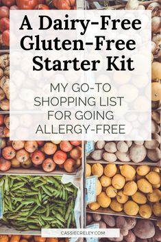 A Dairy-Free, Gluten-Free Starter Kit: My Go-To Shopping List for Food Allergies - Starlight Through The Storm - Cassie Creley's Blog Baking Substitutions, Gluten Free Food List, Dairy Free Cooking, Pre Made Meals, Gluten Free Shopping, Gluten Free Meal Plan, Cooking Substitutions