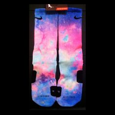 Cotton Candy Nike Custom Elites NEW by TheSickestSocks on Etsy, $35.99 Glow In The Dark Clothes, Softball Socks, Ball Shoes, Nike Free Runners, Tall Socks, Dark Clothes, Nike Elite Socks, Nike Socks, Basketball Socks