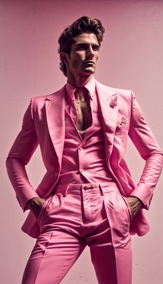 Harness Aesthetic, Nice Life, Outfits Hombre, Fashion Goals, Pink Men, Futuristic Fashion, Fashion Hub, Male Fashion, Pink Outfits