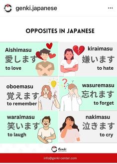 an image of japanese words and phrases with the caption's in different languages