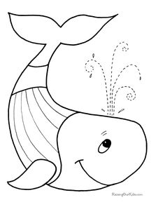 a drawing of a fish with a rainbow in it's tail and water spouting out from its mouth