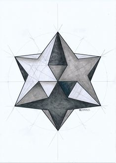 a drawing of three intersecting shapes