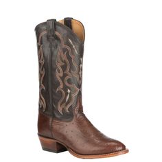 Tony Lama Men's Kango Tobacco Smooth Ostrich Round Toe Exotic Cowboy Boots available at Cavenders Tony Lama Boots, Tony Lama, Rounded Toe Boots, Cowboy And Cowgirl, Cool Boots, Cowgirl Boots, Western Wear, Western Boots, Boots Men