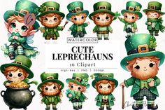 cute leprechauns clipart for st patrick's day and st patrick's day