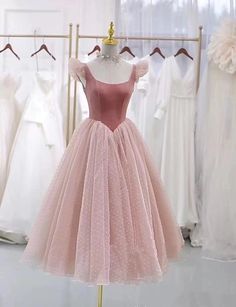 Scoop Neck Prom Dress, Champagne Homecoming Dresses, Tea Length Tulle, Purple Homecoming Dress, Burgundy Homecoming Dresses, Grey Prom Dress, Green Homecoming Dresses, Homecoming Party, Pink Homecoming Dress