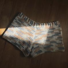 these handmade crochet shorts can be worn in our out but the comfortability and stretch make them perfect for the laziest of days. thank you for shopping small. ♡ Crochet Baggy Shorts, Crochet Shorts Plus Size, Crochet Lounge Shorts, Solid Color 4-way Stretch Shorts For Loungewear, Spring Crochet Fitted Shorts, Retro Lounge, Crochet Shorts, Lounge Shorts, Short Outfits