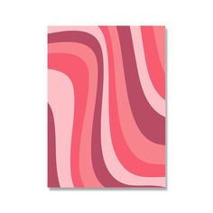 a pink and red abstract design on a white background