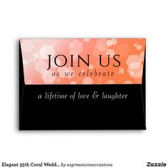 an orange and black business card with the words join us as we celebrate on it