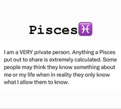 the pisces quote is shown in purple