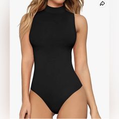 Women's Mock Turtle Neck Sleeveless Tank Tops/Short Sleeve Bodysuit Leotard Fabric Type Stretchy Fabric: 95% Modal, 5% Spandex Size: S Bust: 30.7-32.3” Waist: 26-27” Torso Length: 27.6-28.3” Staple Wardrobe, Tank Top Bodysuit, Casual Turtleneck, Mock Turtle Neck, Bodysuit Tops, Mock Turtle, Sleeveless Bodysuit, Swimsuit Fashion