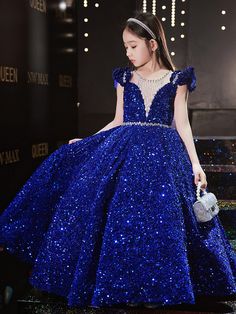 Sequin Girl Pageant Dress Pageant Dresses For Kids, Grown Design, Prom Dress Aesthetic, Evening Weddings, Children Wears, Pagent Dresses, Kids Prom Dresses, Kids Pageant Dresses