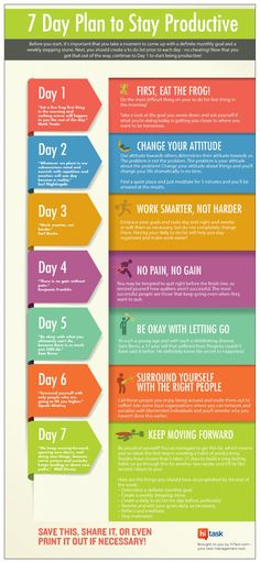 the 7 day plan to stay healthy and fit in less than one minute info poster