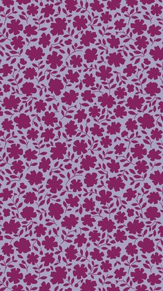 a purple flower pattern on a blue background