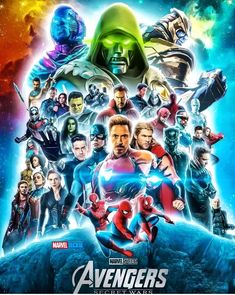 the avengers movie poster with many characters