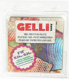 a package of geli paper with different colors and designs on it's side