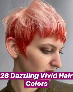 Experience a bold fusion of playful peach and vibrant red in this edgy pixie cut. With choppy layers and a textured side-swept fringe, it radiates a modern, sassy feel. The cool undercut contrasts perfectly, ideal for a daring statement. Feeling adventurous? Click for more and follow us on Pinterest! ** Photo Credit: Instagram @slm.beauty Cool Undercut, Edgy Pixie Cut, Swept Fringe, Choppy Layers