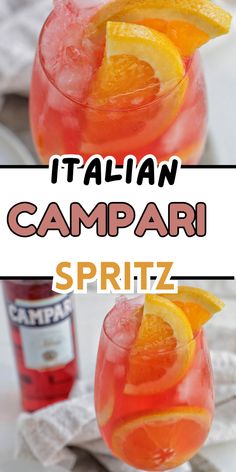 I can't get enough of this delicious Italian Campari Spritz! This is one of those drinks that just screams Italy, and I can't help but feel like I'm visiting there every time I have one of these. It's so delicious, and it only has 3 ingredients, so it's super easy to put together. If you need a delicious drink, you have to try this campri liquor recipe!