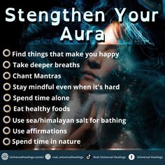 How to strengthen your aura Strengthen Your Aura, Spiritual Hygiene, Mind Growth, Protect Your Aura, Spend Time In Nature, Inner Energy, Aura Protection, Spiritual Care, Understanding People