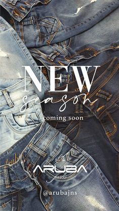 the new jeans coming soon are available for purchase at aruban's clothing store