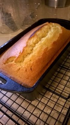 a loaf of bread sitting on top of a cooling rack