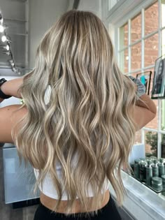 Brown Lowlights Blonde Hair, Low Light In Blonde Hair, Brown With A Lot Of Blonde Highlights, Hair Inspo Color Dirty Blonde, Ivey Blonde Highlights, Brunette With A Lot Of Blonde Highlights, Highlight And Lowlights For Blonde Hair, Brunette Highlights On Blonde Hair, Sunkissed Blonde Hair Balayage