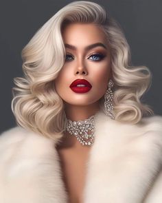 Elegant Instagram Photos, Hairstyle For Photoshoot, Photoshoot Blonde Hair, Hollywood Glam Hair, White Blonde Hair, Hollywood Hair, Makeup Mistakes, Glam Photoshoot, Second Account