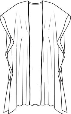 a drawing of a cardigan jacket