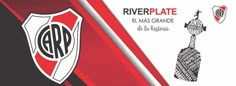 an ad for river plate and its logo