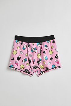 Hello Kitty & friends boxer briefs. Soft knit boxer briefs with an allover print starring Hello Kitty and her friends. Classic fit with a soft touch and elastic waistband. Features Sanrio Hello Kitty & friends boxer briefs Soft knit boxer briefs Allover Hello Kitty print Content + Care 100% Cotton Machine wash Imported | Sanrio Hello Kitty & Friends Boxer Brief in Pink, Men's at Urban Outfitters Hello Kitty And Her Friends, Hello Kitty Print, Hello Kitty Friends, Pink Fits, Baddie Outfits Casual, Baddie Outfits, Boxer Briefs, Beauty Brand, Soft Knits