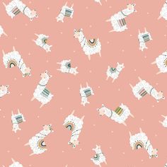 Timeless Treasures novelty print tossed llamas in various sizes rose pink background cotton quilt weight fabric Wof Cut, Peach Background, Timeless Treasures Fabric, Fabric Stars, Fabric Quilting, Art Gallery Fabrics, Riley Blake Designs, Timeless Treasures, Pink Fabric