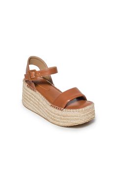 Leather upper, insole Jute-wrapped heel Rubber sole Buckle styling Imported | Mallorca Espadrille Platform Sandals by Bernardo in Brown, Women's, Size: 6, Leather/Rubber at Anthropologie Chic Leather Espadrilles With Buckle Closure, Leather Espadrilles With Heel Strap For Beach, Leather Espadrilles With Heel Strap For Vacation, Leather Espadrilles With Heel Strap, Leather Espadrilles With Ankle Strap, Leather Wedge Heel Espadrilles With Buckle Closure, Spring Leather Espadrilles With Heel Strap, Leather Espadrilles With Buckle Closure And Wedge Heel, Summer Wedge Sandals With Medium Width