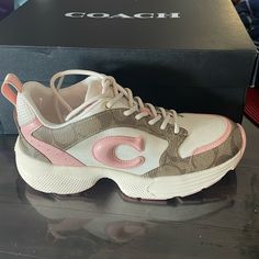 Beautiful Brand New And Never Worn Sneakers. Worn Sneakers, Coach Sneakers, Coach Shoes Sneakers, Shoes Woman, Coach Shoes, Womens Shoes Sneakers, Shoes Sneakers, Women Shoes, Brand New